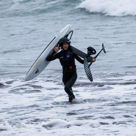 efoil surfing上岸
